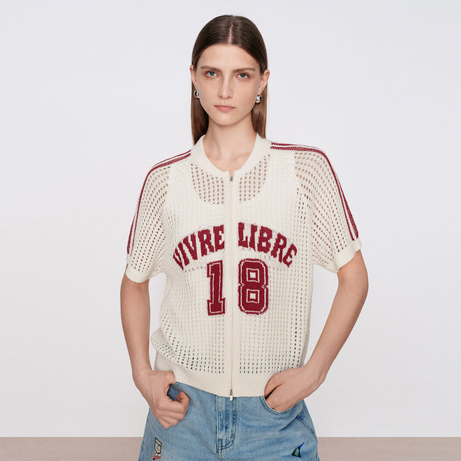 American Vintage Openwork Cardigan t-shirt