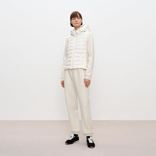 Hoodie-Panel Down Jacket