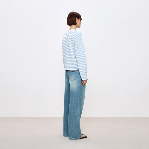 Sea Salt Stripe Cover-Up