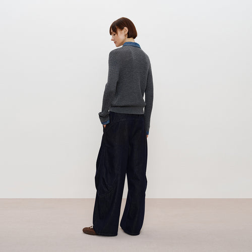 Oreo Mock-Layer Sweater