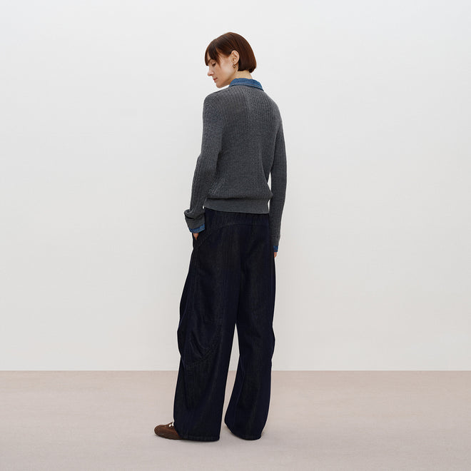 Oreo Mock-Layer Sweater