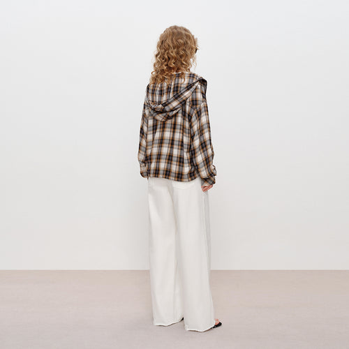 Relaxed Plaid Blouse