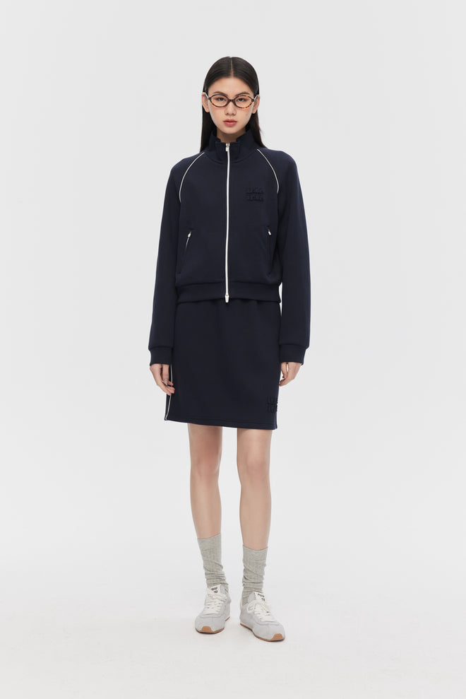 MIU Sportswear-Short Trench Coat, Jacket