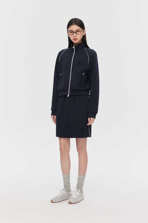 MIU Sportswear-Short Trench Coat, Jacket