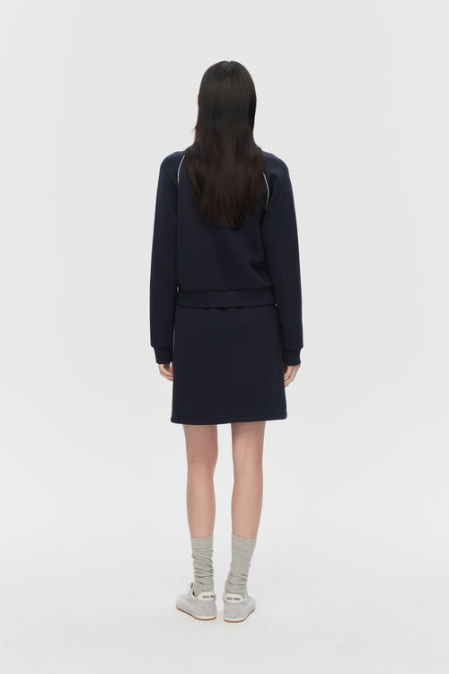 MIU Sportswear-Short Trench Coat, Jacket