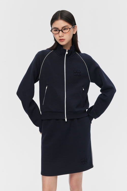 MIU Sportswear-Short Trench Coat, Jacket