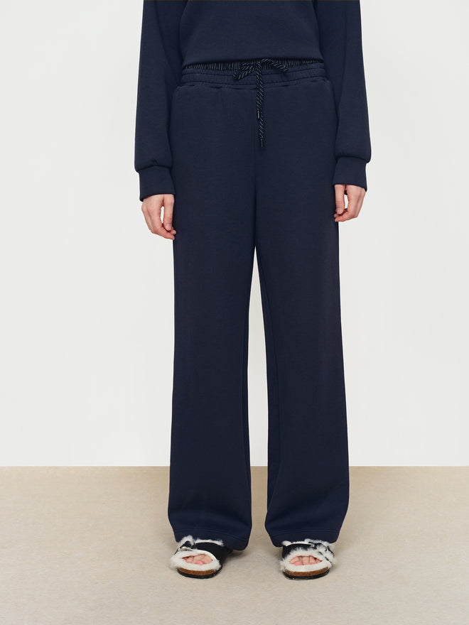 Striped Waist Up Straight Leg Pants