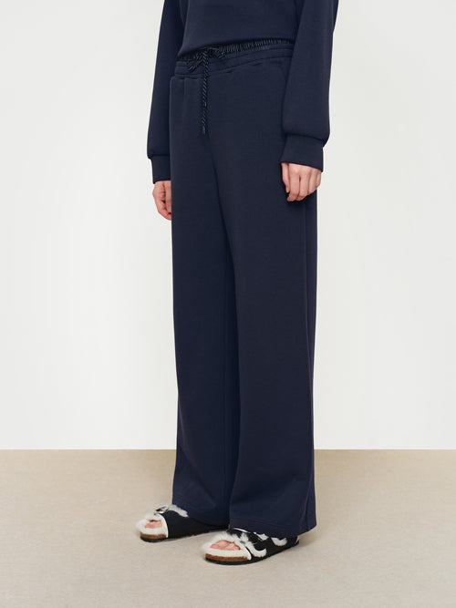 Striped Waist Up Straight Leg Pants