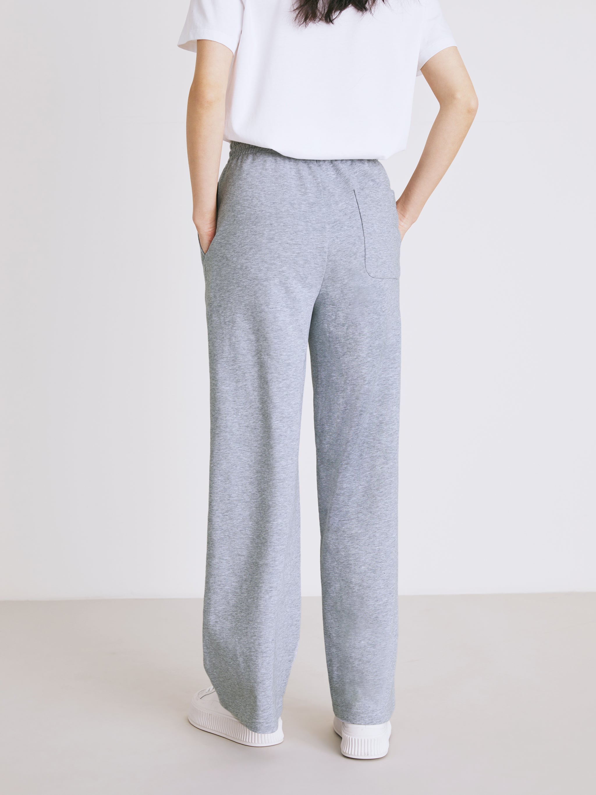 Torn Wide Leg Pants-Grey – Urlazh New York