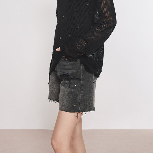 Starry Denim Shorts