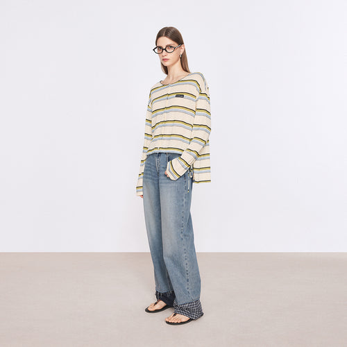 Edgy Patchwork Denim Pants