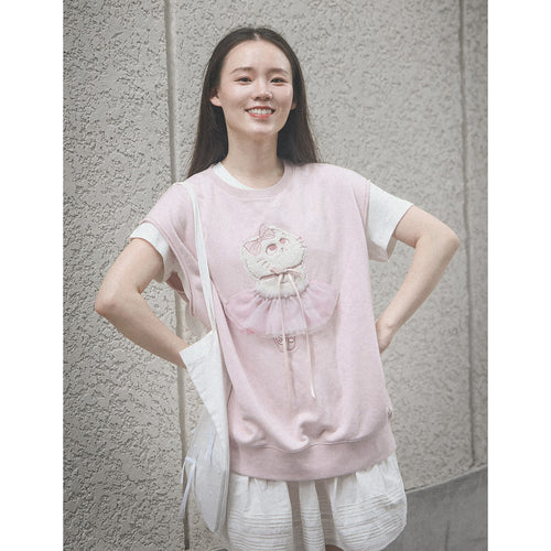 Ballet Cat Sleeveless Vest