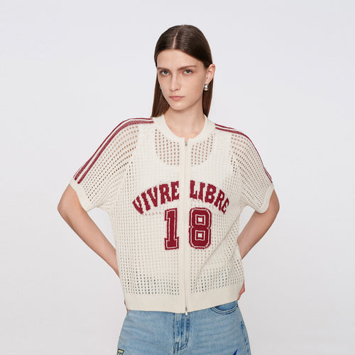 American Vintage Openwork Cardigan t-shirt