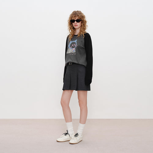 U.dengdeng Hooded Cat Tee