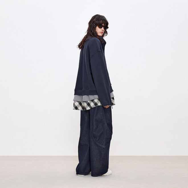 Prussian Blue Panel Jacket