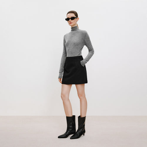 Fuzzy Mist Turtleneck Sweater