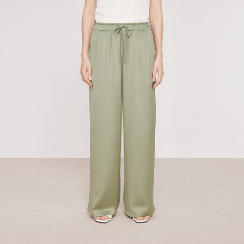Lime Relaxed Acetate Pants
