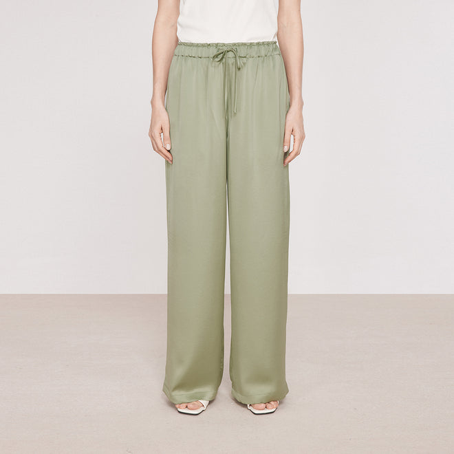 Lime Relaxed Acetate Pants