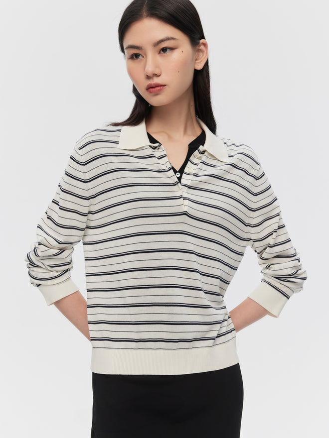 Striped polo