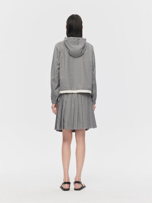 College Plaid Pleated Skirt