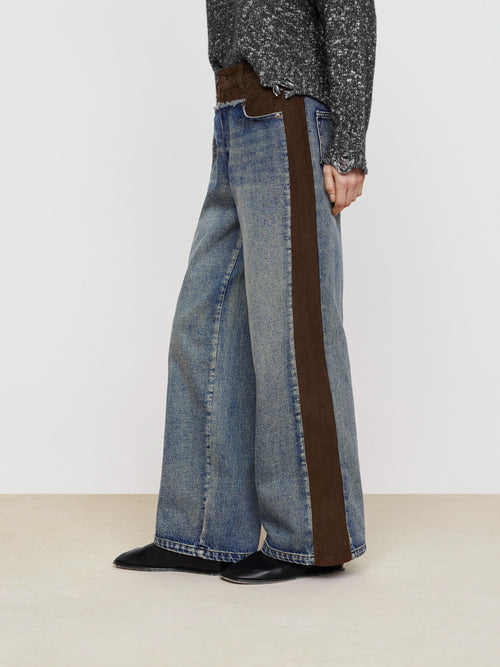Splicing Retro Jeans
