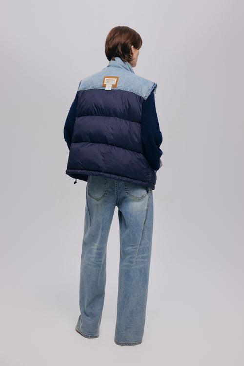 Blueberry Denim Down Vest