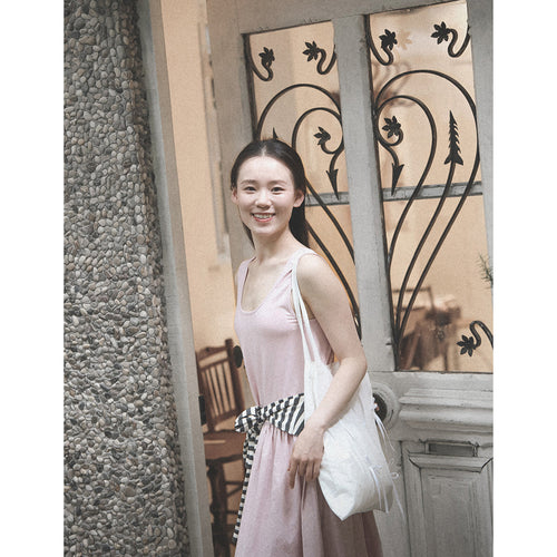 Ballet Knit & Woven Stripe Dress