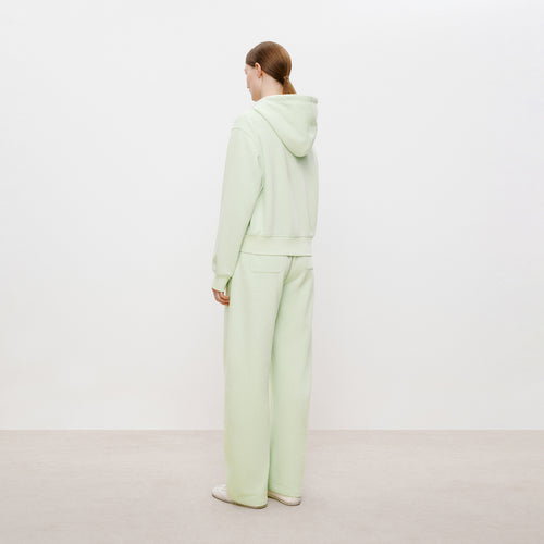 Cat Hooded Cropped Jacket in Light Green