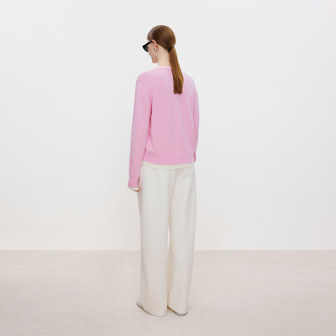 Pink Mist Mock-Layer Cardigan
