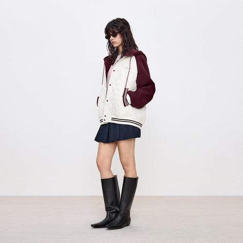 Raspberry Berry Varsity Jacket