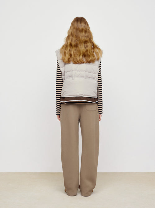 Oat Latte Down Tank Top