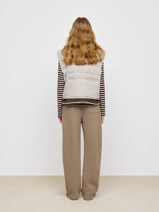 Oat Latte Down Tank Top