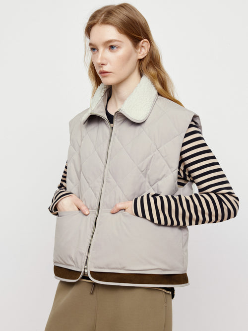 Oat Latte Down Tank Top