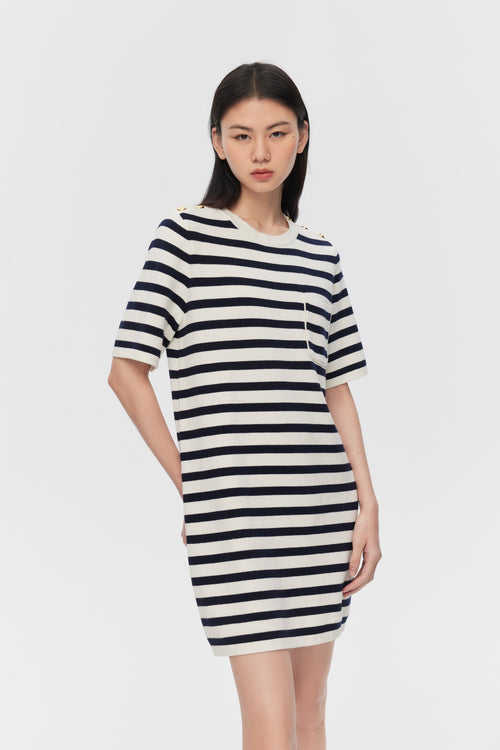 French Striped Dress