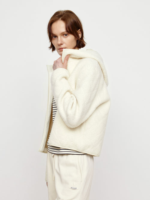 Cream Waffle Jacket
