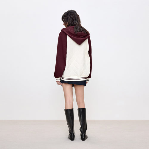 Raspberry Berry Varsity Jacket