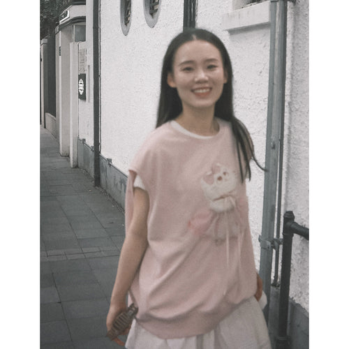 Ballet Cat Sleeveless Vest