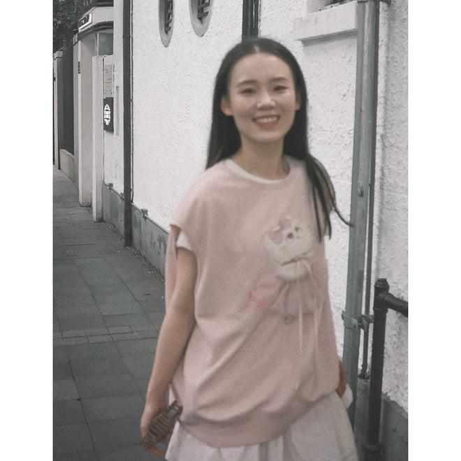 Ballet Cat Sleeveless Vest