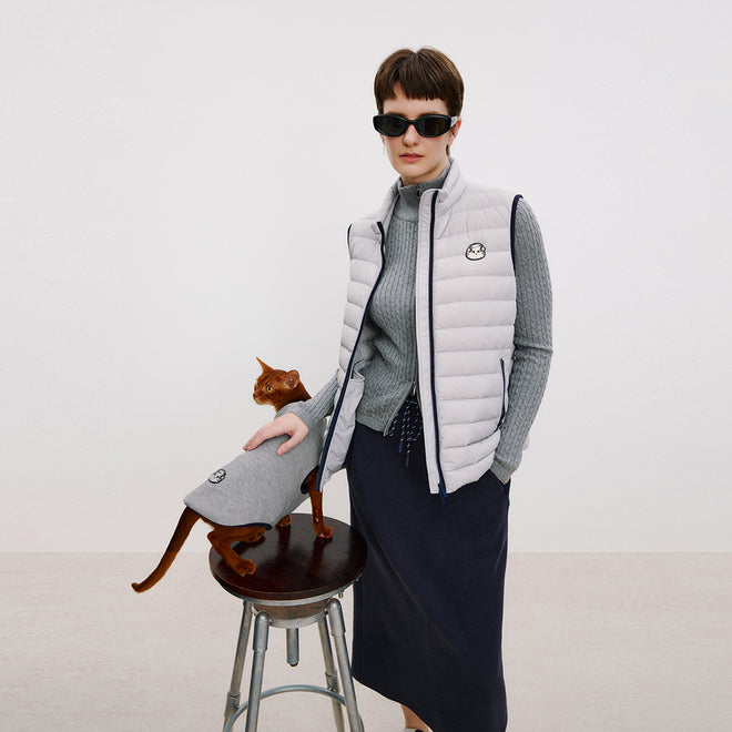 Cat Trim Down Vest