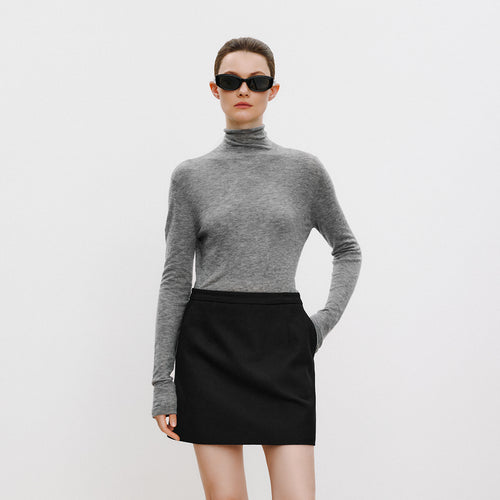 Fuzzy Mist Turtleneck Sweater