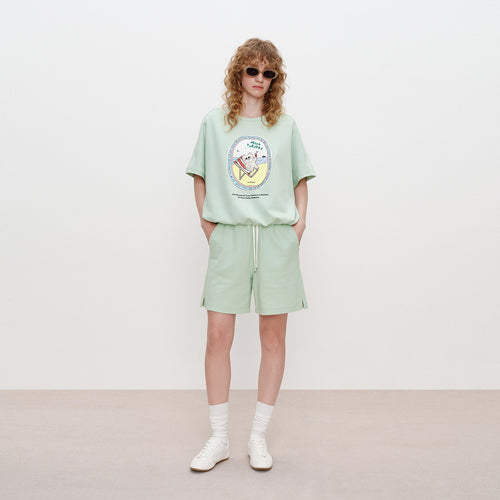 Avocado Green Shorts