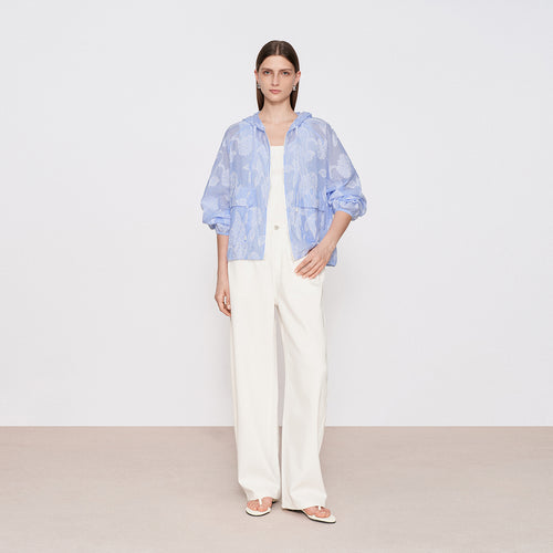 Clipped Floral Jacket