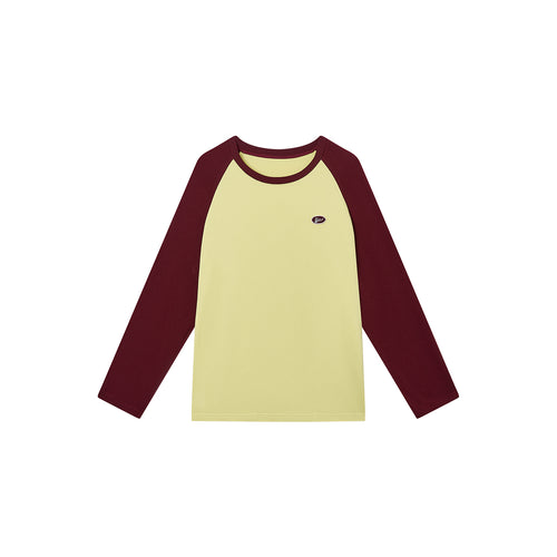 Color-Block Raglan Long Sleeve Tee