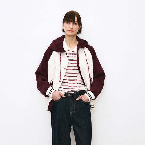 Raspberry Berry Varsity Jacket