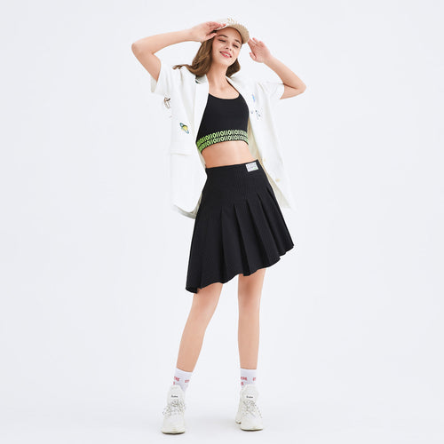 Mars Pleated Half Skirt