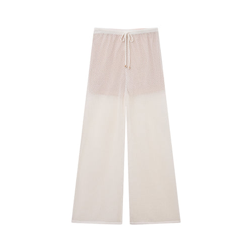 Ballet Openwork Knit Pants