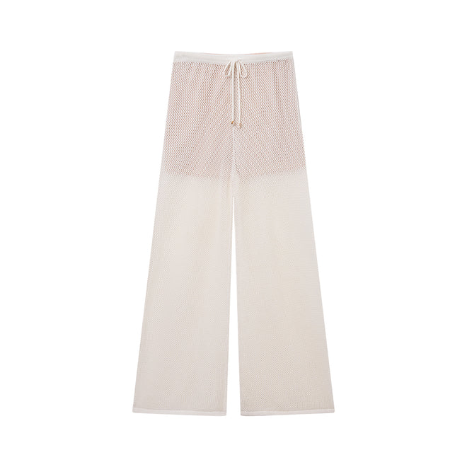 Ballet Openwork Knit Pants