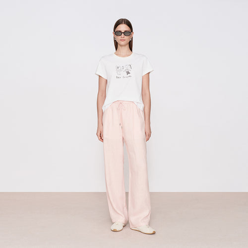 Cloud Pink Pleated Pants