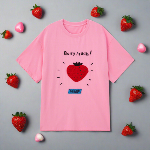 Candy Pink Strawberry Tee