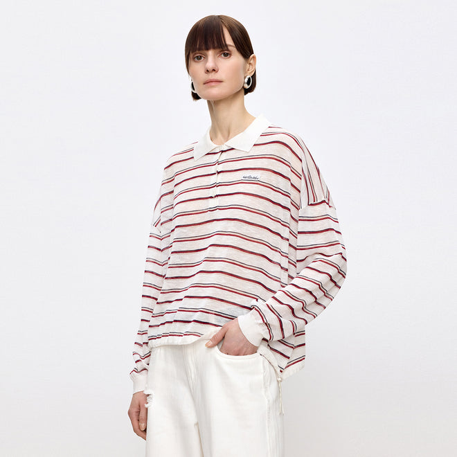 Coco Berry Stripe Knit Top
